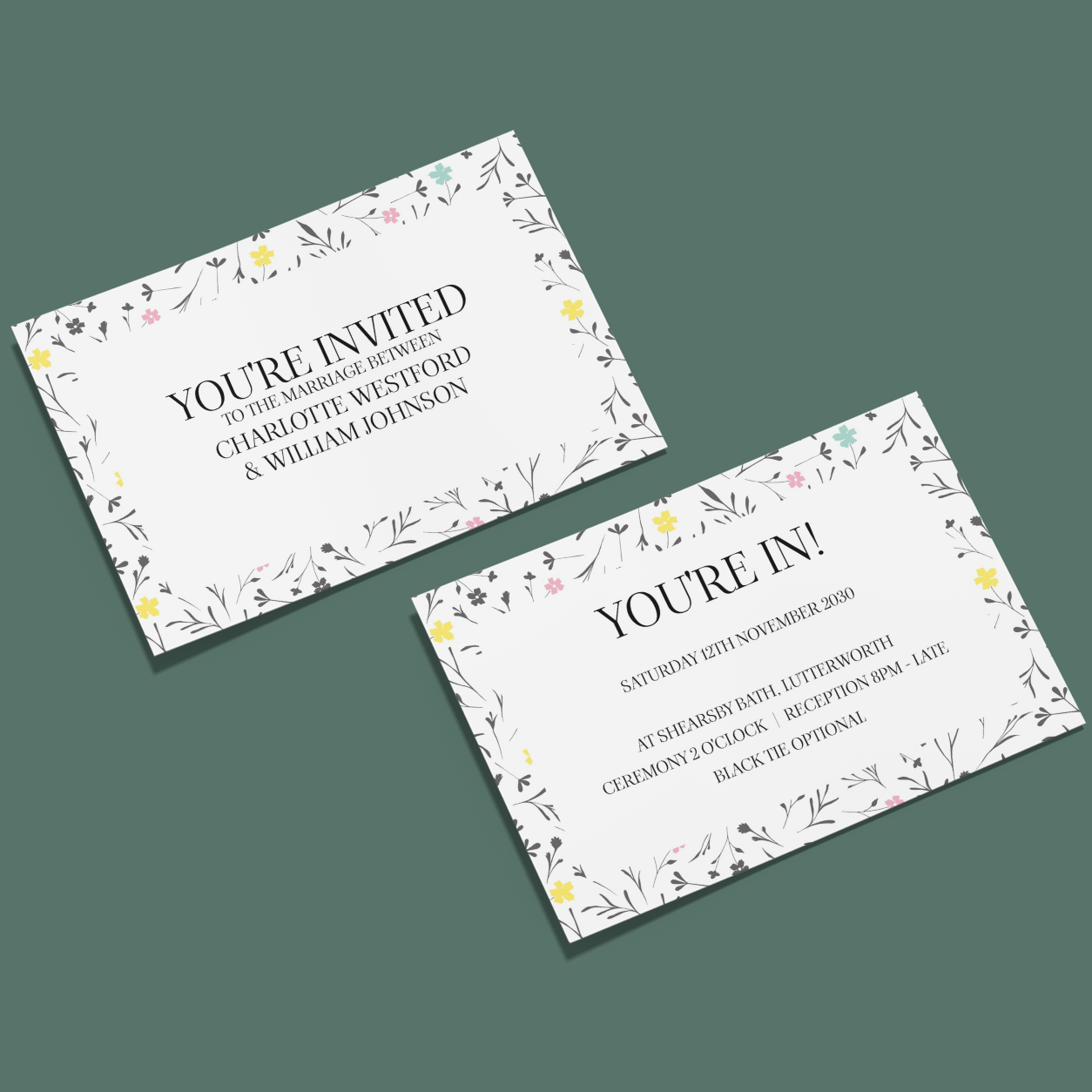 Wedding Invitations - Spring Dreams