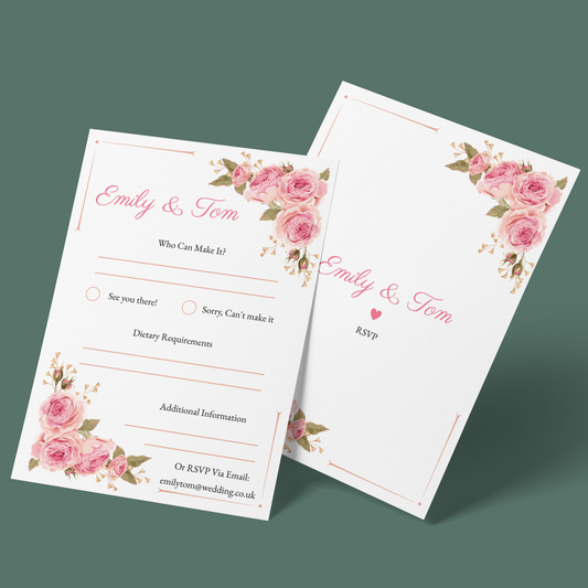 RSVP Cards - Peony