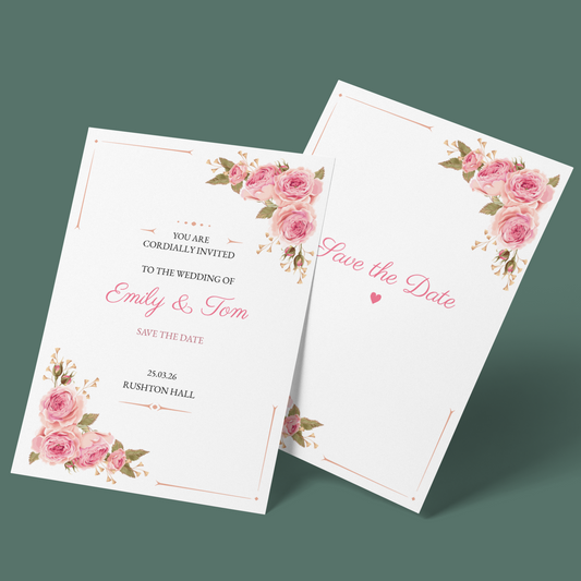 Save The Dates - Peony