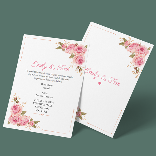 Wedding Invitations - Peony