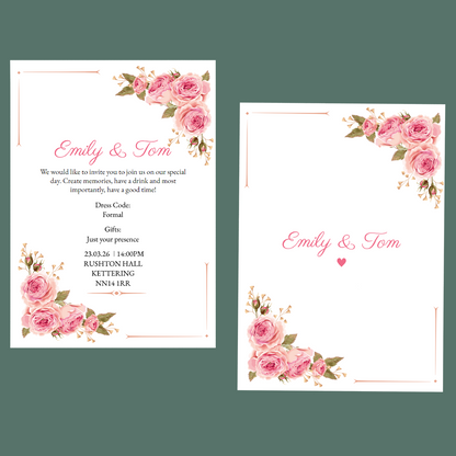 Wedding Invitations - Peony