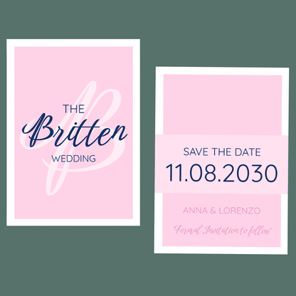 Save The Date - Pretty In Pink