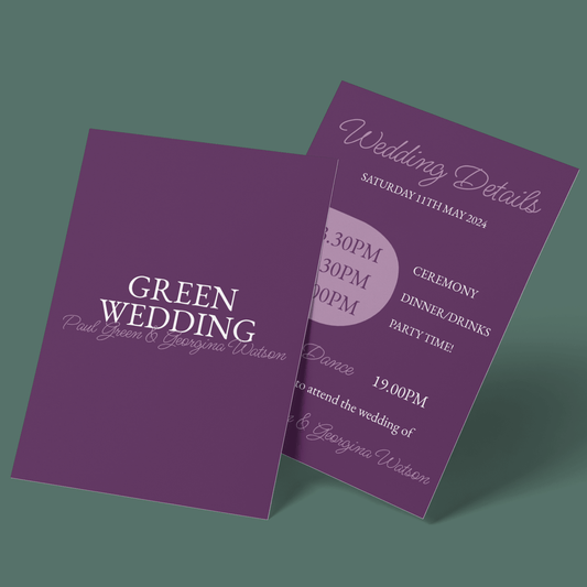 Wedding Invitations - Damson Dreams