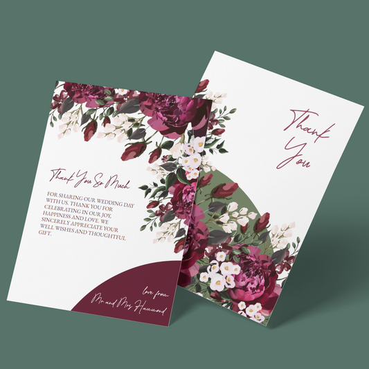 Thank You Cards - Peonies In Bloom