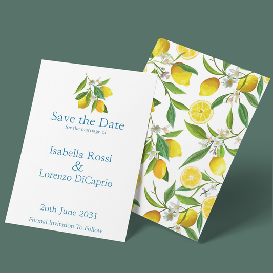 Save The Date - Sicilian Lemon