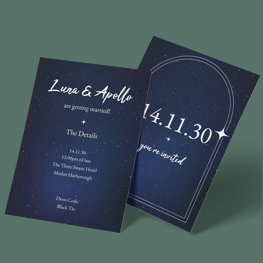 Wedding Invitations - Starry Night