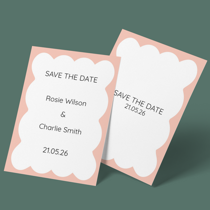 Save The Dates - Wavy Border