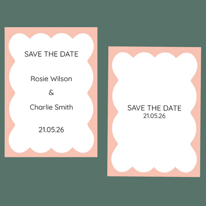 Save The Dates - Wavy Border