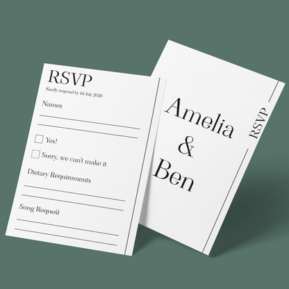 RSVP Cards - Wedding Elegance