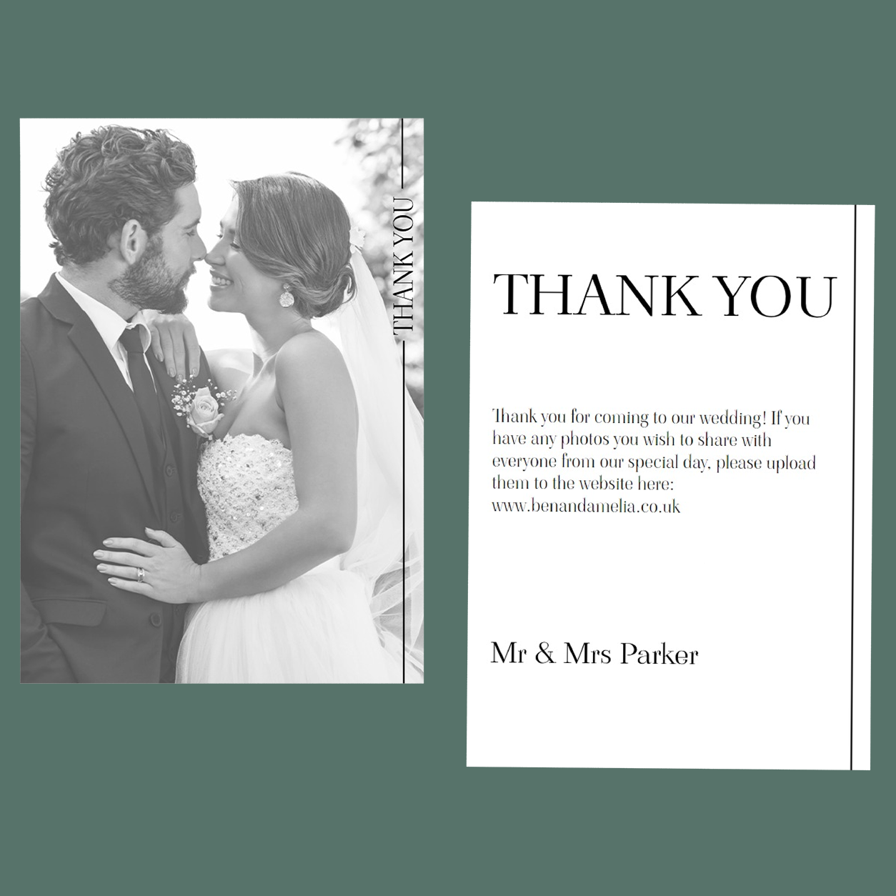 Thank You Cards - Wedding Elegance