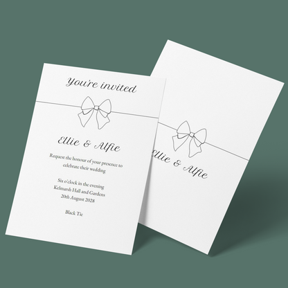 Wedding Invitations - Tying the Knot