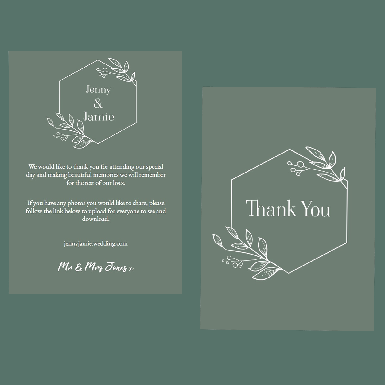 Thank You Cards - Boho Wildflower