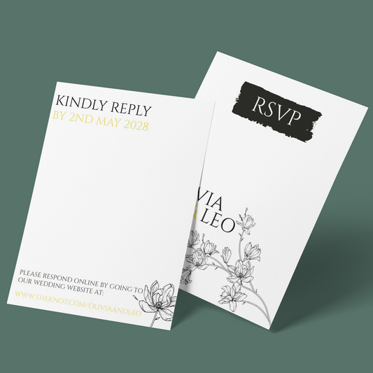 RSVP Cards - Simply Yellow