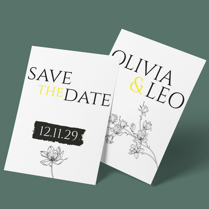 Save The Dates - Simply Yellow