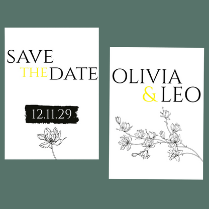 Save The Dates - Simply Yellow